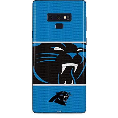 Skinit Decal Phone Skin Compatible with Galaxy Note 9 - Officially Licensed NFL Carolina Panthers Zone Block Design