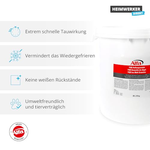 Auftaugranulat Alfa 25 kg für Winterdienst – umweltfreundlich und effektiv