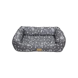 TIENDA EURASIA – Cama de Perro, Cama para Perros Grandes, Medianos y Pequeños, Divertida Cama Perro de Poliester con Interior con Comodas Fibras de Algodon (60 x 45 cm)
