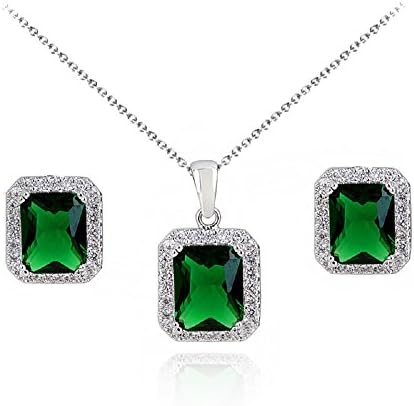 Crystalline Azuria Gioielleria Parures per Donne Nozze Sposa Parure Con Collana e Orecchino per la Sposa Zirconia Damigella D’onore Gioielleria Crystalline Azuria Gioielleria Parures per Donne Nozze Sposa Parure Con Collana e Orecchino per la Sposa Zirconia Damigella D’onore Gioielleria