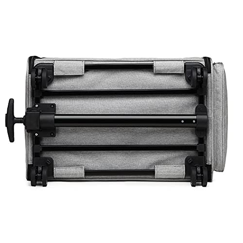 Bolsa Transporte Pet Luxo Com Rodinhas Dupla Cães Gatos