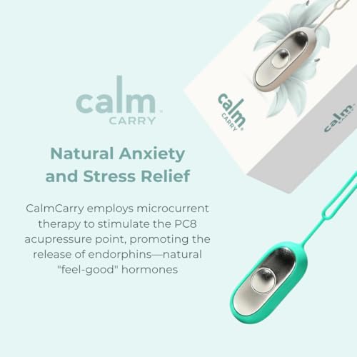 Glowco CalmCarry Sleep Aid Device – Handheld Microcurrent Relaxation Tool, Supports Calm, Focus & Gentle Relief, USB Rechargeable, Portable Wellness Device for Adults & Kids | Teal Calm Carry - Image 3