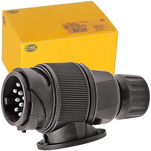 HELLA Anhängerstecker 13 Polig 12V Schraubkontakt ISO: 11446 - ohne Kappe für PKW Anhänger Wohnmobil Wohnwagen Kfz Traktoren - 8JA 005 951-001 HELLA Anhängerstecker 13 Polig 12V Schraubkontakt ISO: 11446 - ohne Kappe für PKW Anhänger Wohnmobil Wohnwagen Kfz Traktoren - 8JA 005 951-001