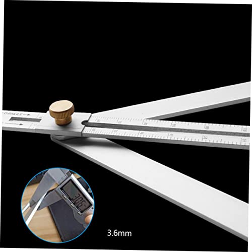 Herramienta Medidora de Ángulos Multiángulo de Aleación de Aluminio 2 Piezas miniatura 5