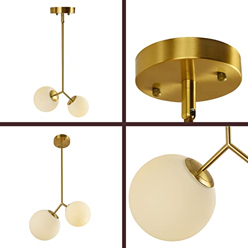 Lámpara colgante de poste de metal dorado estilo medieval esférica 6