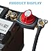 Sandfren Car Battery Disconnect Switch, 12-48V Vehicle Side Post Battery Power Cut Master Shut Off Isolator, Automotive Power Turn Off Kill Disconnect Switch, Universal for RV Truck Sedan