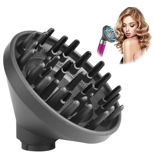 Difusor de cabello universal, boquilla difusora para accesorios de moldeador, conversión de moldeador de rizado con envoltura de aire en secador de pelo para boquilla