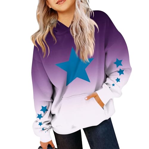 Girls Sweatshirt Cute Long Sleeve Oversized Hoodie Y2K Tie Dye Hooded Sweatshirts Puppy Fall Pullover Tops With Pocket