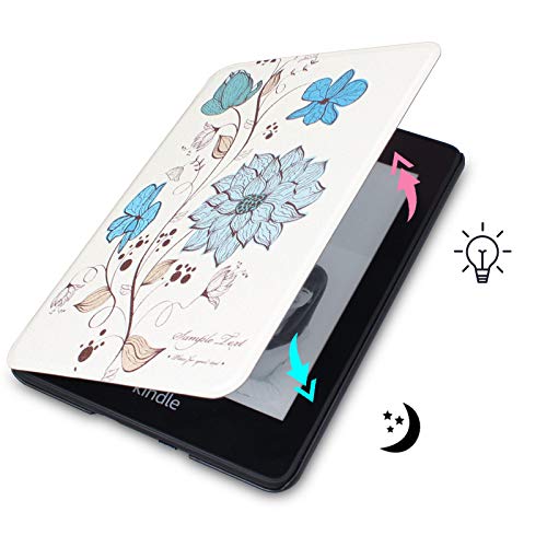 Case para Novo Kindle Paperwhite à prova d’água Função Liga/Desliga (Raposa)