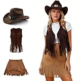 60er 70er mode damen 1. Authentischer Western-Cowgirl Look für Karneval: Dieses Damen Jeans-Outfit Set überzeugt mit einem authentischen Cowgirl-Design. Die Jeansjacke mit langen Fransen und Nieten-Details kombiniert sich mit dem passenden Jeansshort zu einem stimmigen Gesamtlook. Das verleiht dem Outfit eine rustikale Note und lässt Sie die Rolle einer Cowgirl schlüpfen.