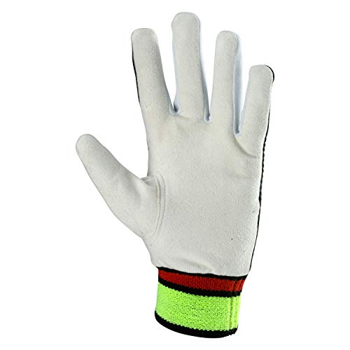 KOOKABURRA Plain Chamois Wicket Keeping Inners, Junior, White/Black - Image 2