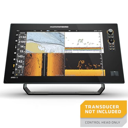 Image of Humminbird APEX 19 GPS Fish Finder, MEGA Side Imaging+ & HD Touchscreen (Control Head Only)
