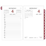 AT-A-GLANCE 2027 Desk Calendar Refill, Daily Desk Pad Refill, 3.5' x 6', Standard, Loose-Leaf (E0175027)