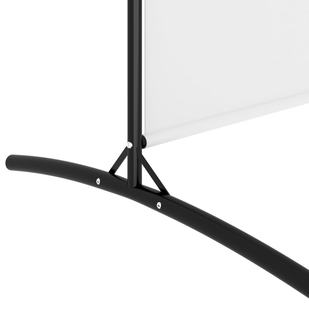 Paravent en Tissu Blanc, 3 Panneaux, 525 x 180 cm, 100% Polyester, Séparateur de Pièce, Cloison de Séparation Intérieur, Paravent Extérieur, Pliable