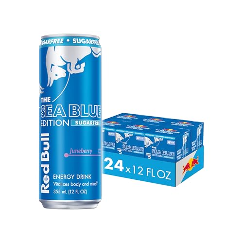 Image of Red Bull Sugarfree Energy Drink, Juneberry, Sea Blue Edition