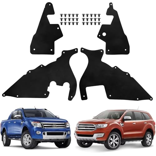 Guardabarros coche Ford Ranger T6 PX 2011-2023, protectores y delantal de paso de rueda 2