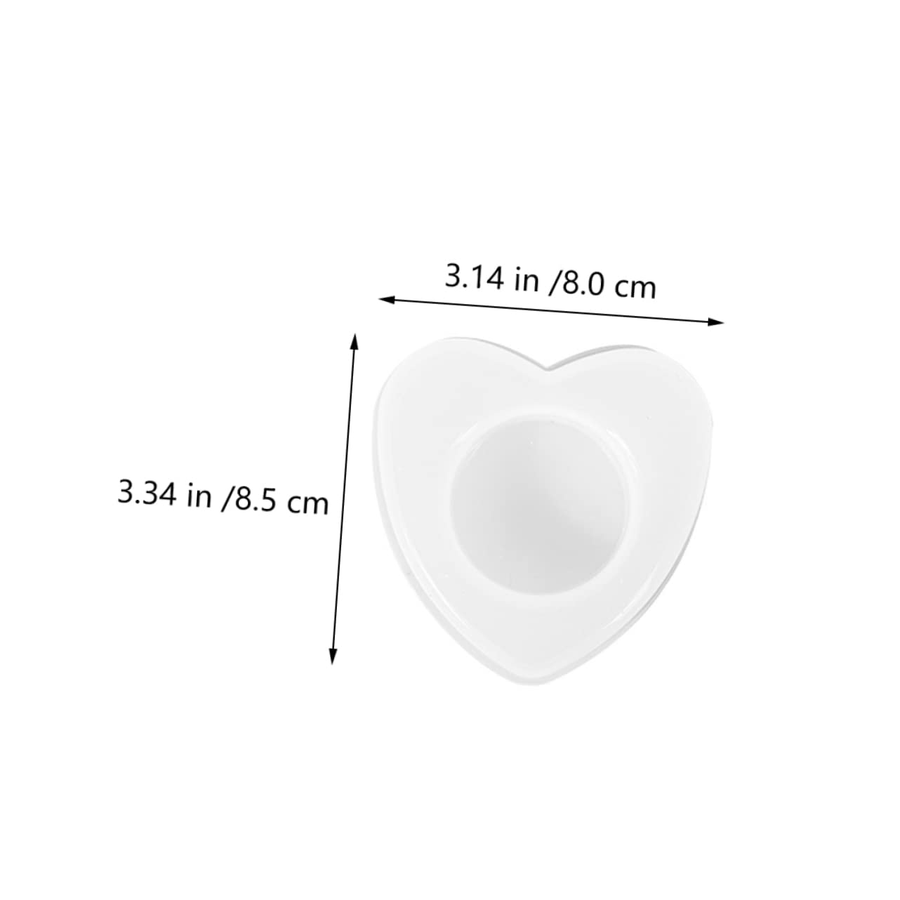 ARTIBETTER 5 Set Stampo Epossidico Di Cristallo Per Candele Cera Stampo Per Saponi Stampo Manuale Stampo in Silicone Fai Da Te Stampo Epossidico Fai Da Te Bianca 2 Pezzi * 5