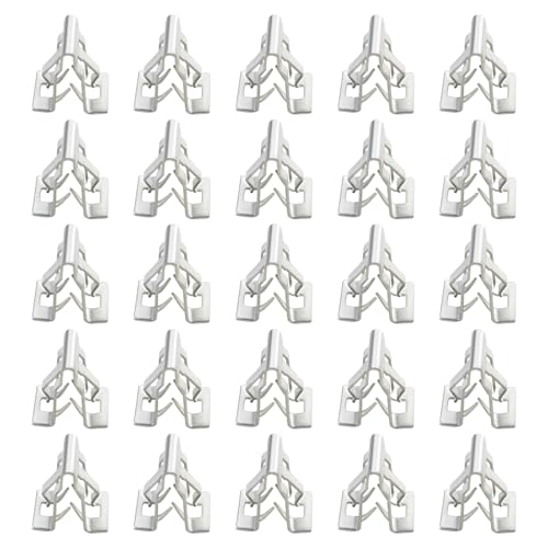 eMagTech 30 Pezzi Di Clip Di Fissaggio In Metallo Per Cruscotto Della Console dell'auto Pannello Degli Strumenti 15 X 16,6 Mm Clip In Metallo Per Cruscotto Dell'auto