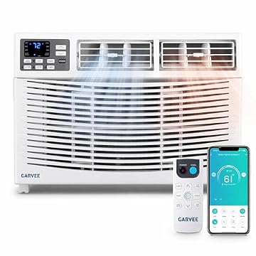 GarveeTech 8000 BTU Window Air Conditioner with Heat