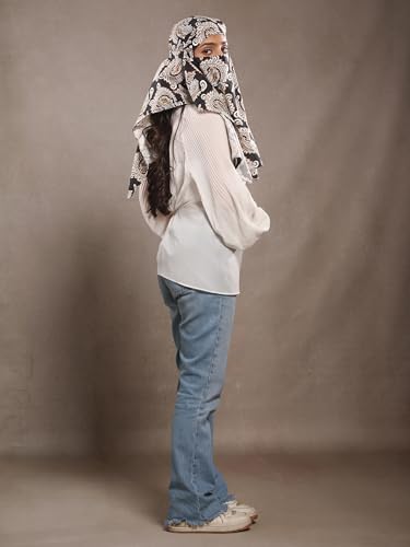 Image of Multipurpose Mask Cum Scarf for Women Cotton I Face Cover for Women I Sun Protection and Summer Wear Scarf