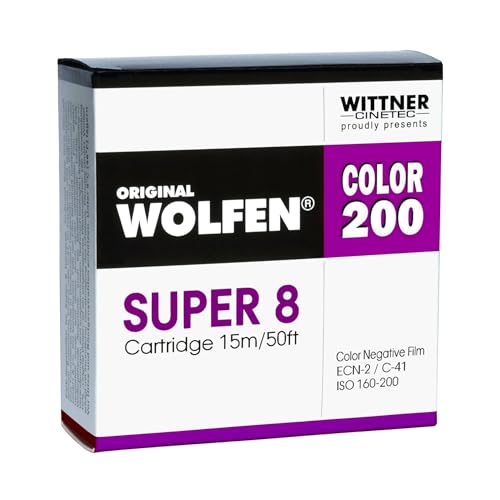 WOLFEN Color 200 Super 8 film couleur pour corriger l'effet numerique trop lisse