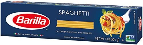 Barilla Spaghetti Pasta, 16 Ounce (Pack of 8)