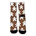 UTRSIFB Girl's Leisure Sports Socks, All Season Stockings, Soft Fashion Breathable Dress Decor Boots Socks Christmas Gingerbread