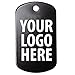 Custom Design Your Own Personal Military Dog Tag, Black