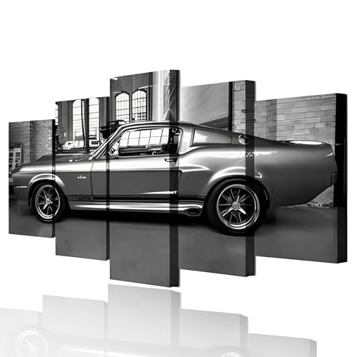 Black and white Car Posters for Boys Room - Vintage