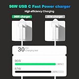 AILKIN 96W USB C Super Fast Charger, for MacBook Air Charger, Compatible with MacBook Pro 16,15,14,13 inch, for iPad Pro 11"&12.9" inches and all USB C devices, 2M Cable, Type C Laptop Power Adapter - Image 5