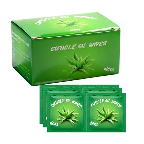Tampons d'Huile de Soin des Ongles,100 Tampons Anti-Fuites - Huile de Soin pour Manucure des Ongles,pour Femmes Adultes Filles Maison Voyage Salle de Bain