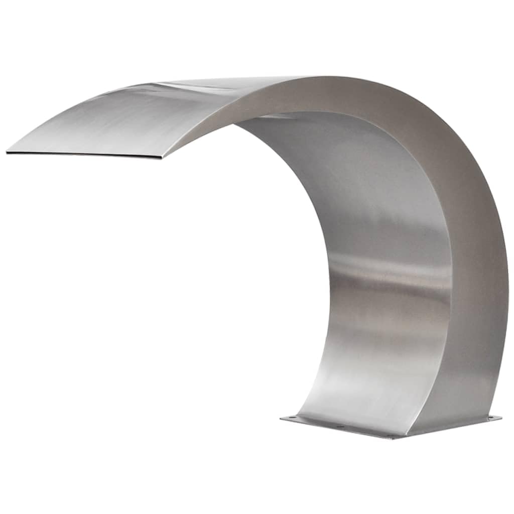 Willood Fuente Cascada para Piscina Acero Inoxidable 45x30x60cm Fuente Estanque