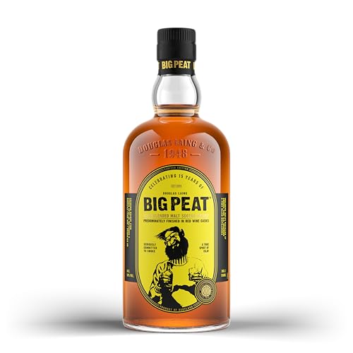 Big Peat 15th Anniversary Edition | Islay Blended Malt Scotch Whisky |Rotweinfass Finish| ungefärbt...