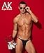 Arjen Kroos Men's Sexy Thong Pouch Underwear Low Rise G-String Bikini