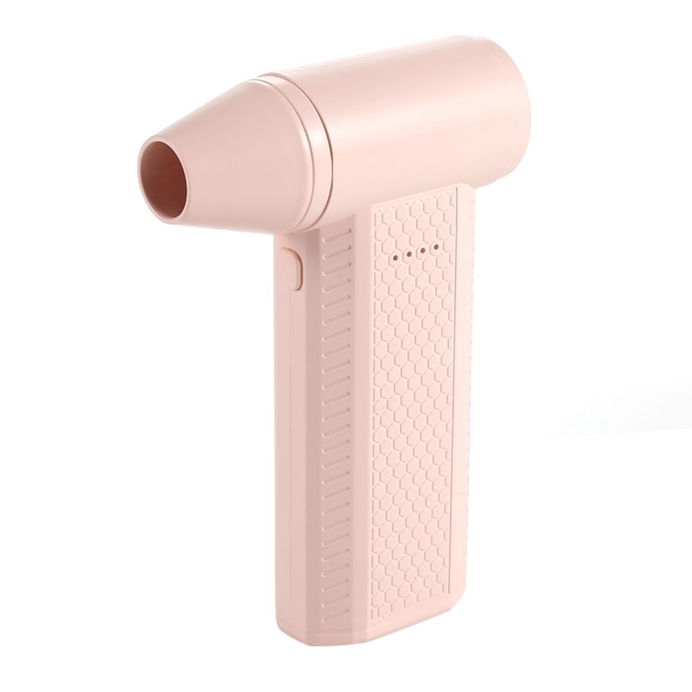 Mini-Ventilator, Tragbarer Luftstaubsauger mit 4 Einstellbaren Stufen für die Reinigung Von Tastaturen und Autos, zum Trocknen der Haare, Rosa