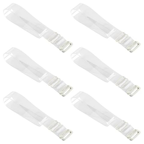 Naler 3 Pairs Bra Strap, Clear Invisible Bra Strap Replacement Removable Bra Strap for Women Girls Full Cup Size Bra Cover