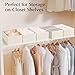 DIMJ Drawer Organizer Clothes 15 Pack - Foldable Baby Organizers and Storage & Closet Organizers for Bedroom, Closet - Nursery Organization Dresser Dividers for underwear, Sock,Bra, Belt, Tie, Beige