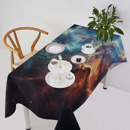 Nappe de table en lin 140x140 cm lavable pour cuisine et repas - 3