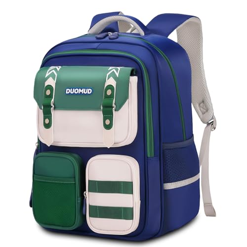 Sac à dos scolaire garçons Amythe vert de 6 à 10 ans