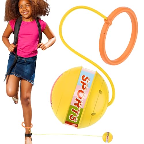 Hailerio Pelota para Saltar, Pelota para Saltar en el Tobillo para niños,Juguetes Brillantes para Saltar el Tobillo - Pelota de Columpio Deportiva, Pelota Que rebota Divertida, Juguete de Fitness,