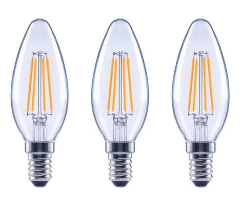 image for EcoSmart 60-Watt Equivalent B11 Dimmable Energy Star Clear Filament Vi