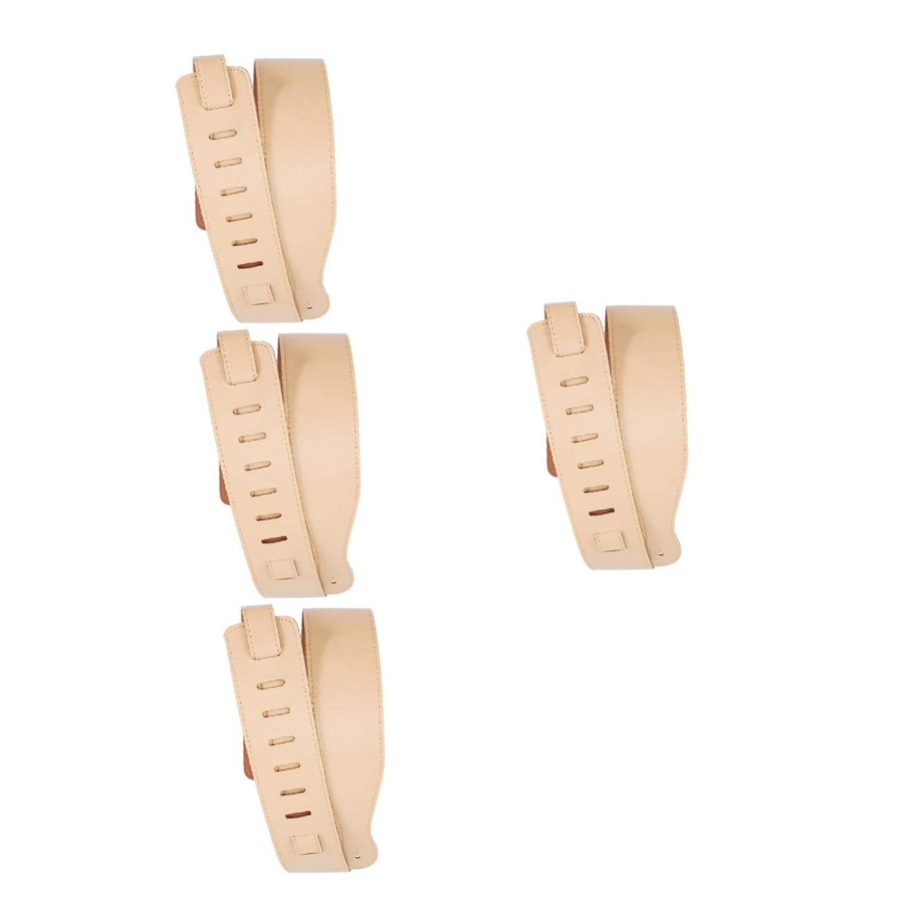 VICASKY 4 correas de guitarra de piel sintética ajustable y resistente para guitarras acústicas, cómodas y duraderas