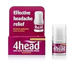 4 Head Levomenthol Stick for Headache Relief, 3.6 g