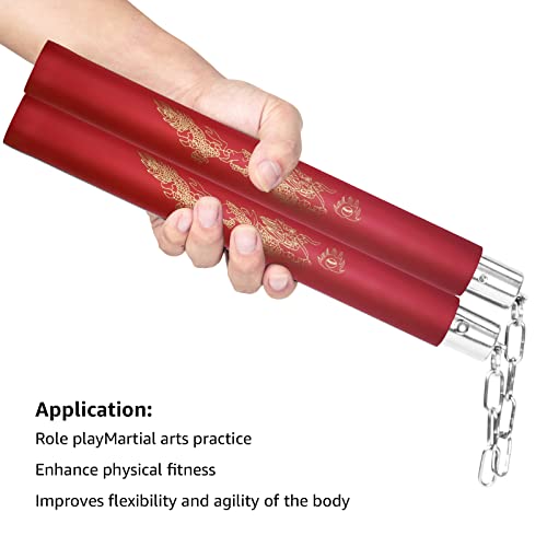 Zalani Nunchucks,Safe Foam Rubber Training Nunchucks(Red) #TOP5