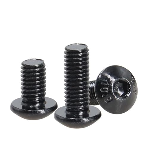 Tornillos M4 de acero inoxidable A2-70 con acabado negro elegante y duradero