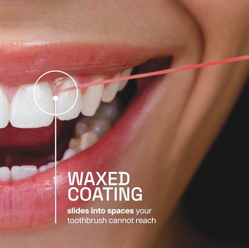 REACH Waxed Dental Floss, Cinnamon, Plaque Remover for Teeth, Shred Resistant, Floss Slides Smoothly, Easy to Use, Waxed, Deep Cleaning Teeth, Oral Care, PFAS Free, for Adults & Kids, 1 Pack, 55 yd - Image 3