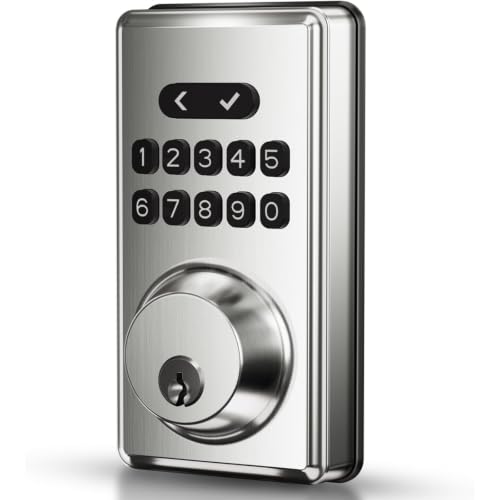 Keyless Entry Door Lock Deadbolt with Keypad, Digital Smart Locks with Code | ke...
