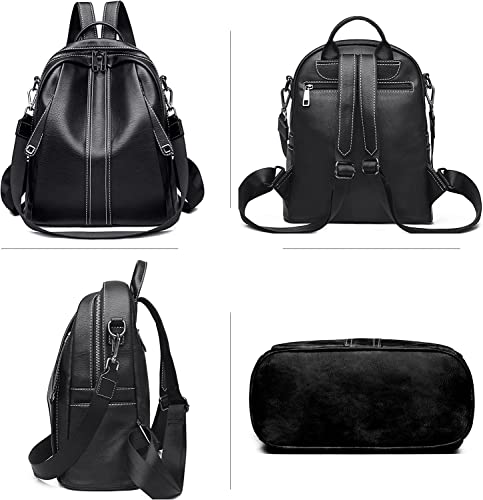 Image of ProArch Women's PU Leather Stylish and Trending Backpack for College Office Travel Anti Theft Backpack Purse for Women and Girls with Sling Belt| Casual