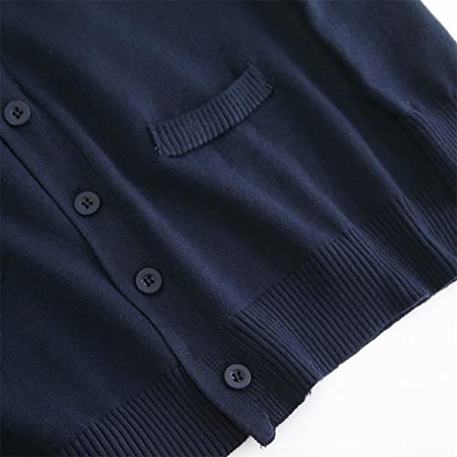 Men's Cardigan Sweater Men Long Sleeve V-Neck Knit Top Oversize Cardigan Sweater2