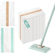 Newbealer 48 PCS Disposable Mop Pads for NB602N Steam Mop, Floor Cleaning Pads, Mopping Cloth Refills for Multi-Surface Cleaning